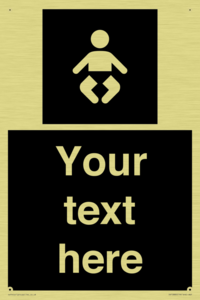 Custom information: black panel baby change